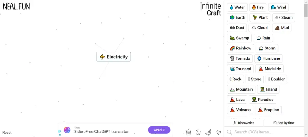 That concludes the guide on how to make Electricity in Infinity Craft.