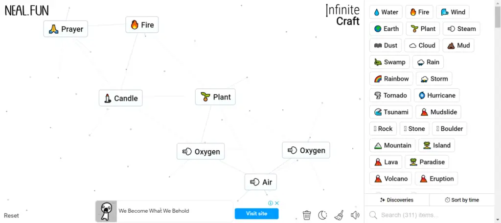 Final Word on How To Make Air in Infinity Craft