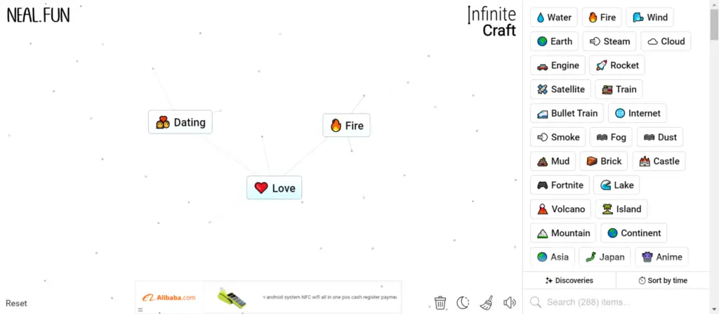 Quick Guide on How to get Love in Infinite Craft