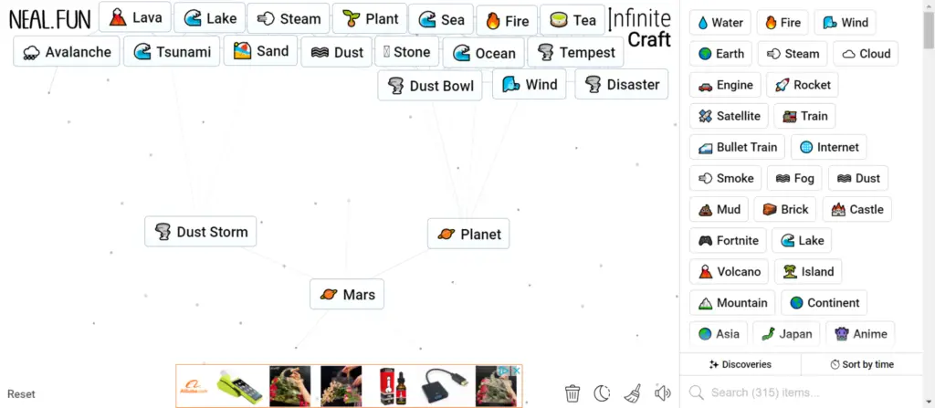 Final Word on How to Get Mars in Infinite Craft